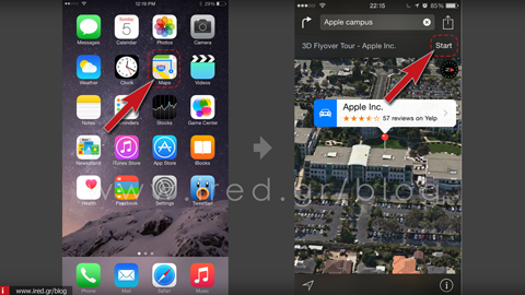 Apple Maps Flyover σε iPhone 2