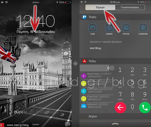 ired iphone widget notification center 01