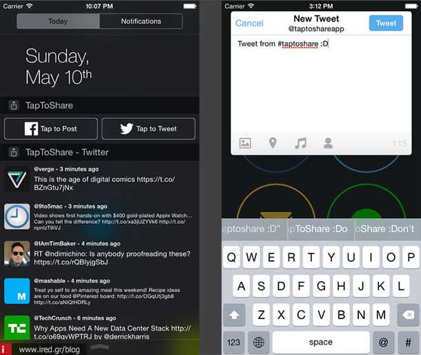 ired iosapps fb share taptoshare 1