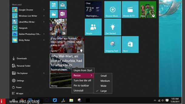 ired windows 10 start menu 01