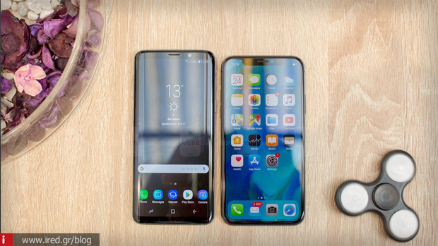 iPhone X Galaxy S9 