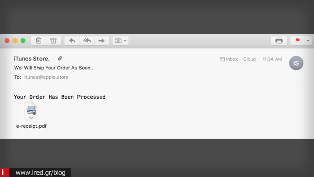αναφορά phising mail apple