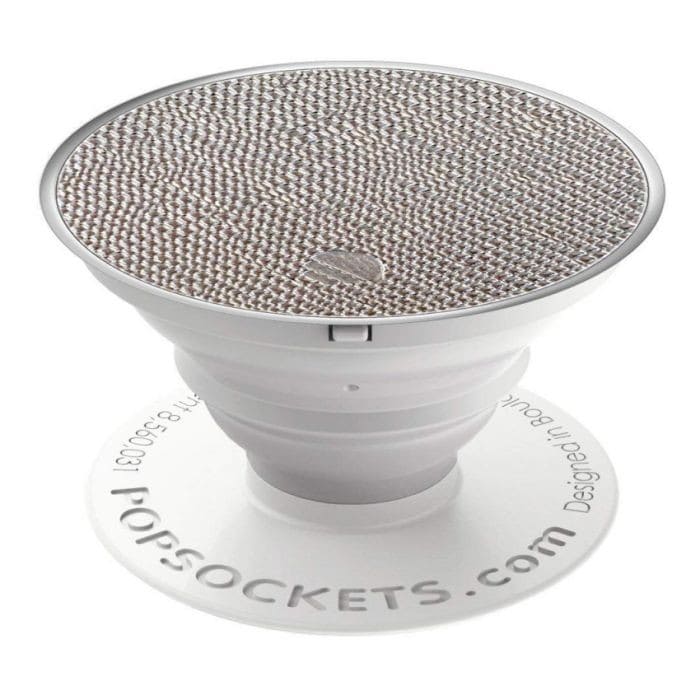 1464 POPSOCKET SAFFIANO SILVER