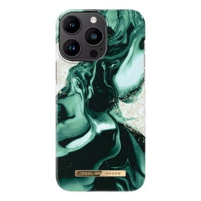 1850 IDEAL OF SWEDEN FASHION CASE GOLDEN OLIVE MARBLE IPHONE 14 PRO