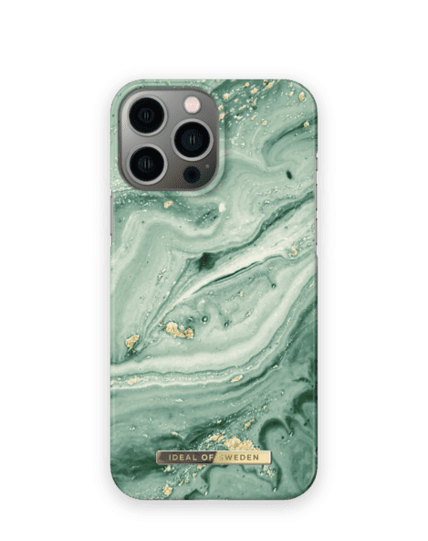 1861 IDEAL OF SWEDEN FASHION CASE MINT SWIRL MARBLE IPHONE 13 PRO MAX