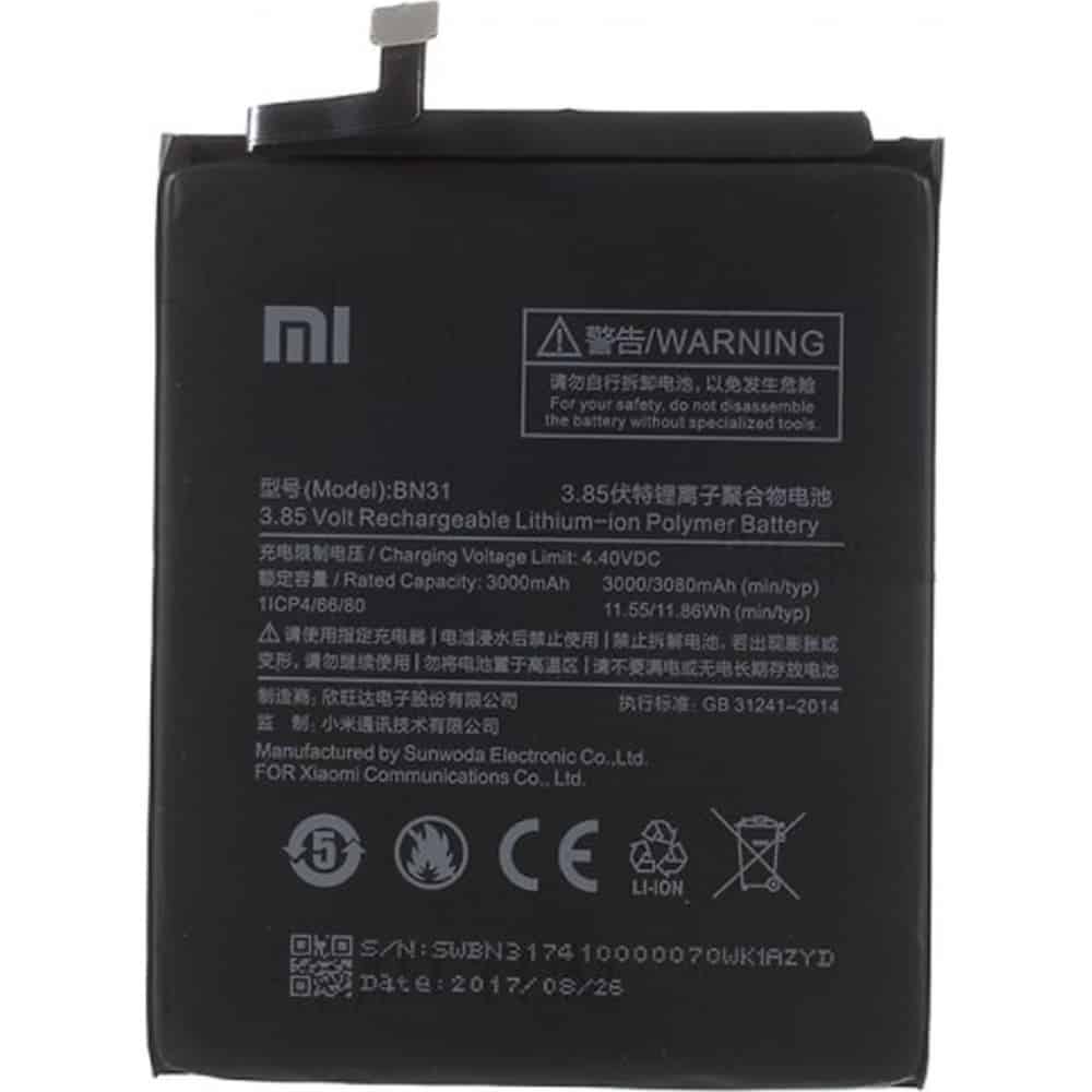 3305 BATTERY XIAOMI MI A1 MI 5X REDMI NOTE 5A BN31