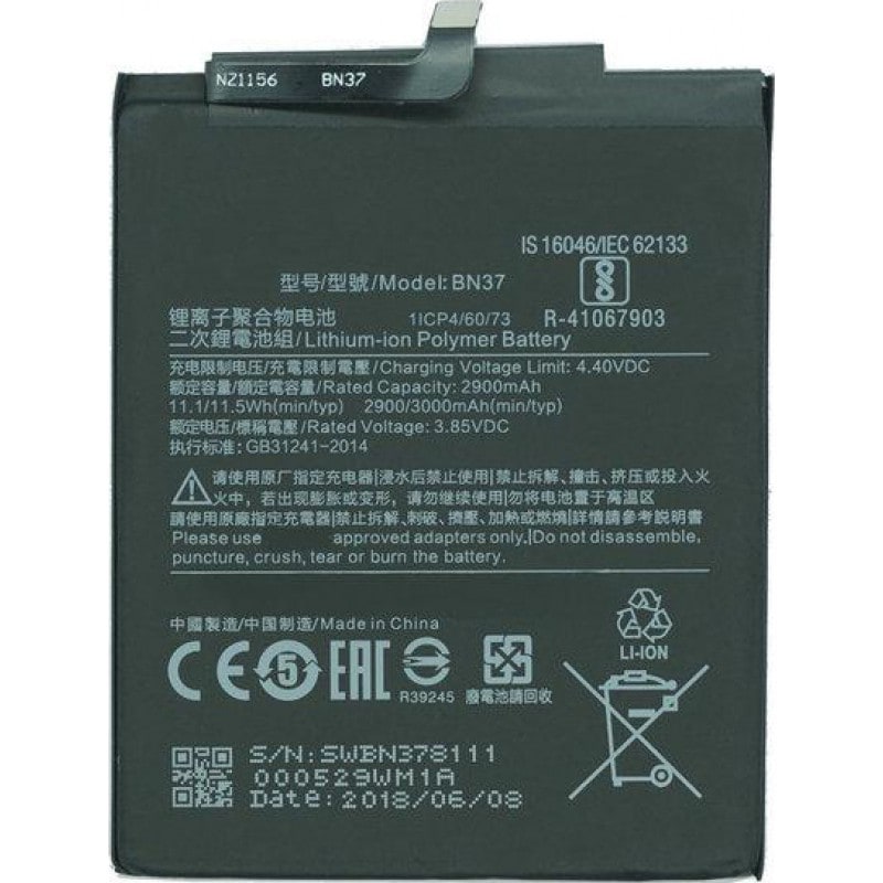 3307 BATTERY XIAOMI REDMI 6 6A BN37