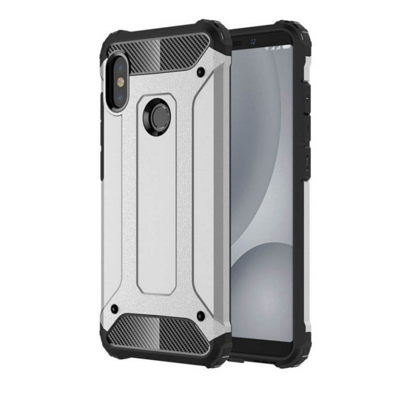 ARMOR RUGGED CASE SHOPRANO – XIAOMI MI A2 MI 6X SILVER