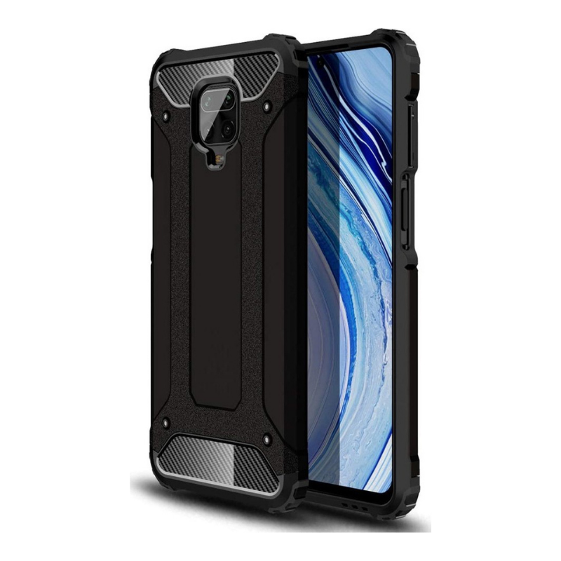 ARMOR RUGGED CASE SHOPRANO – XIAOMI REDMI NOTE 9S 9 PRO BLACK