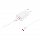 BOROFONE BA48A – ORION SINGLE PORT CHARGER SET LIGHTNING