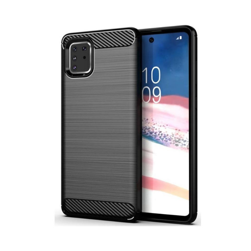 CARBON FLEXIBLE CASE SHOPRANO SAMSUNG GALAXY NOTE 10 LITE BLACK