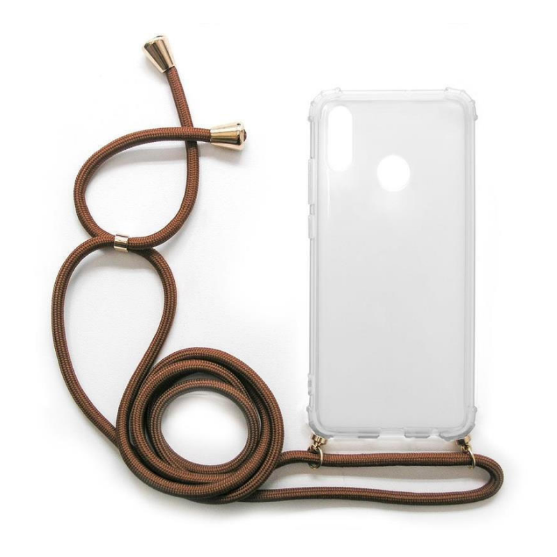 CROSSBODY INOS SHOCKPROOF CASE NUDE HUAWEI P SMART 2019 BROWN