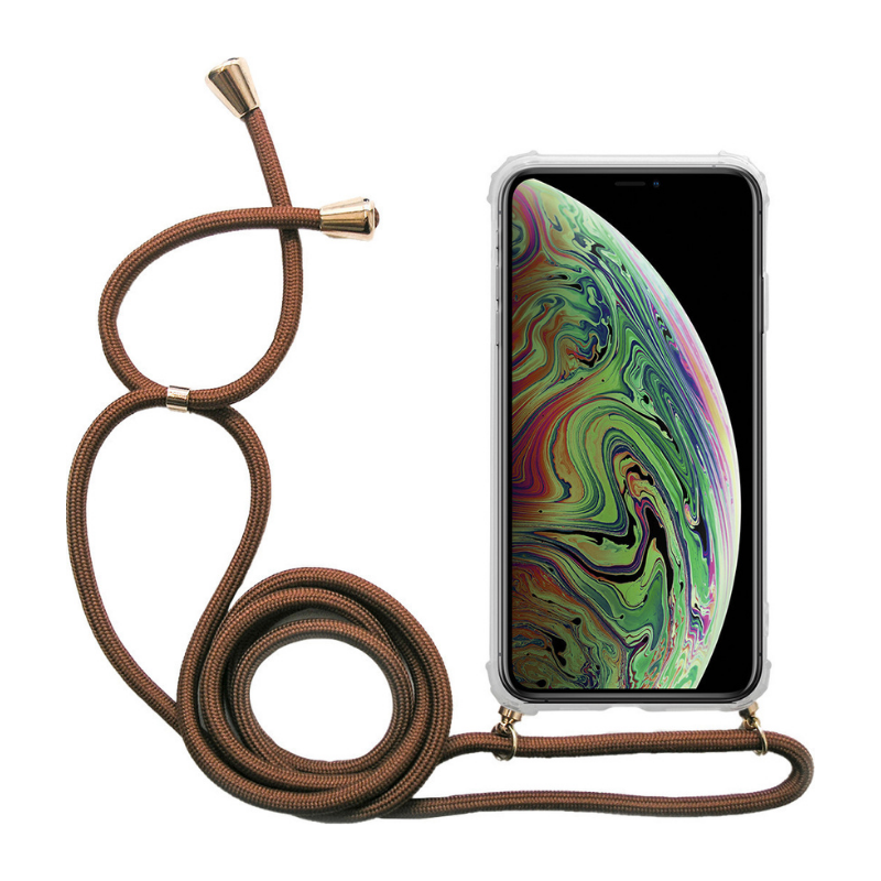 CROSSBODY INOS SHOCKPROOF CASE NUDE IPHONE X XS BROWN