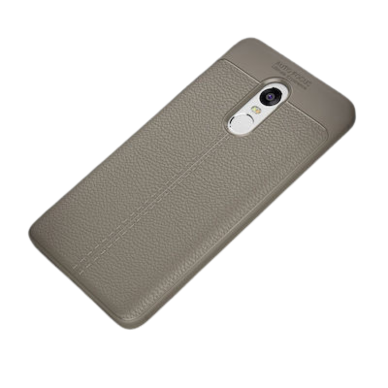 LITCHI PATTERN FLEXIBLE COVER SHOPRANO XIAOMI REDMI NOTE 4X GREY