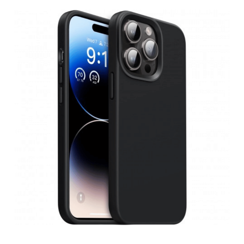 SILICONE CASE SHOPRANO IPHONE 14 PRO MAX BLACK