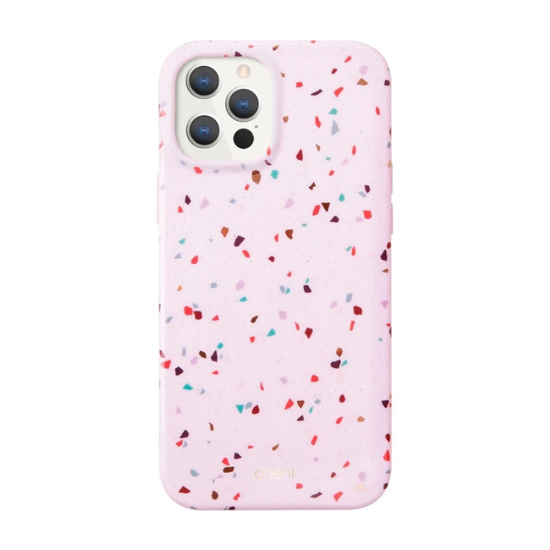 UNIQ COEHL TERRAZZO CASE IPHONE 12 12 PRO PINK